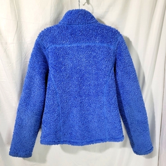 L.L. BEAN Cute Polartec Teddy Jacket in Electric Blue Women's Small - Picture 5 of 9